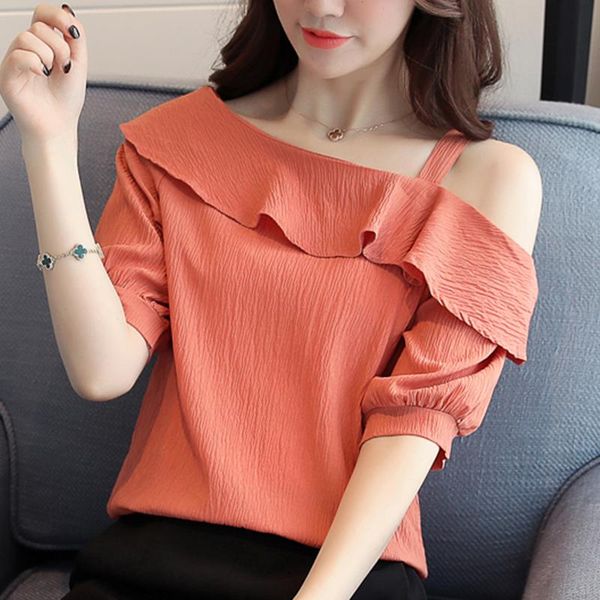 shintimes2021 summer fashion shirt womens clothing off shoulder chiffon blouse ruffles short sleeve women blouses, White
shintimes2021 summer fashion shirt womens clothing off shoulder chiffon blouse ruffles short sleeve women blouses, White