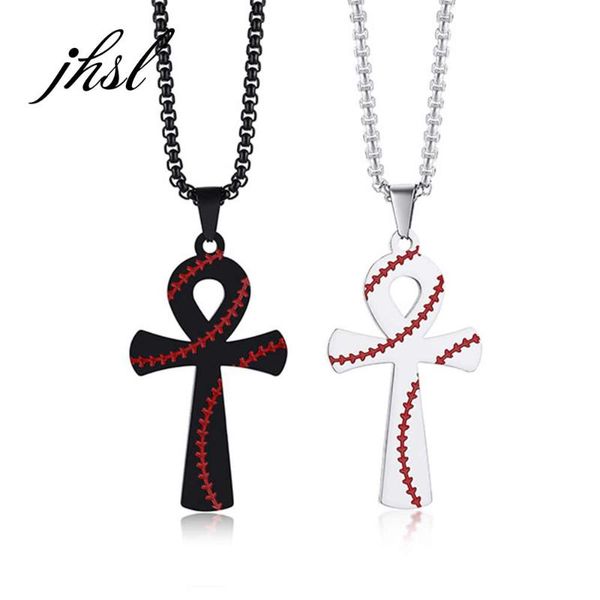 pendant necklaces jhsl male men egyptian ankh crux ansata cross necklace pendants black fashion christian jewelry box chain stainless steel, Silver
pendant necklaces jhsl male men egyptian ankh crux ansata cross necklace pendants black fashion christian jewelry box chain stainless steel, Silver