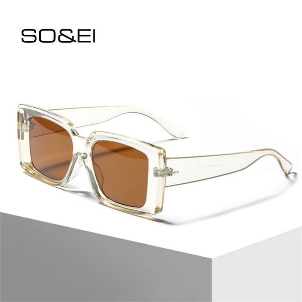 so&ei fashion square women sunglasses vintage nail decoration eyewear men shades uv400 leopard champagne sun glasses, White;black
so&ei fashion square women sunglasses vintage nail decoration eyewear men shades uv400 leopard champagne sun glasses, White;black