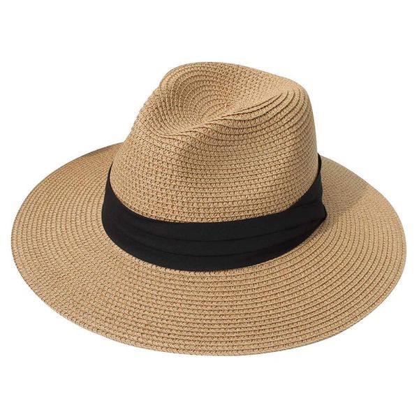 wide brim hats women fashion flat panama hat straw cap ladies summer beach sun for outdoor travel, Blue;gray
wide brim hats women fashion flat panama hat straw cap ladies summer beach sun for outdoor travel, Blue;gray