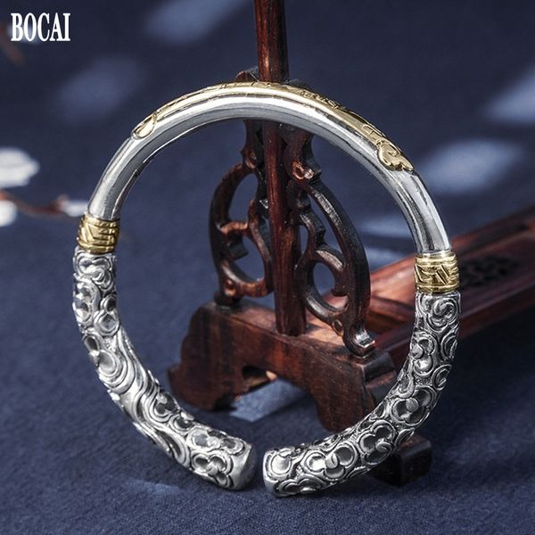 2021 new vintage jewelry handmade solid s999 pure sier for men and women ful gold hoop bracelet x342, Black
2021 new vintage jewelry handmade solid s999 pure sier for men and women ful gold hoop bracelet x342, Black