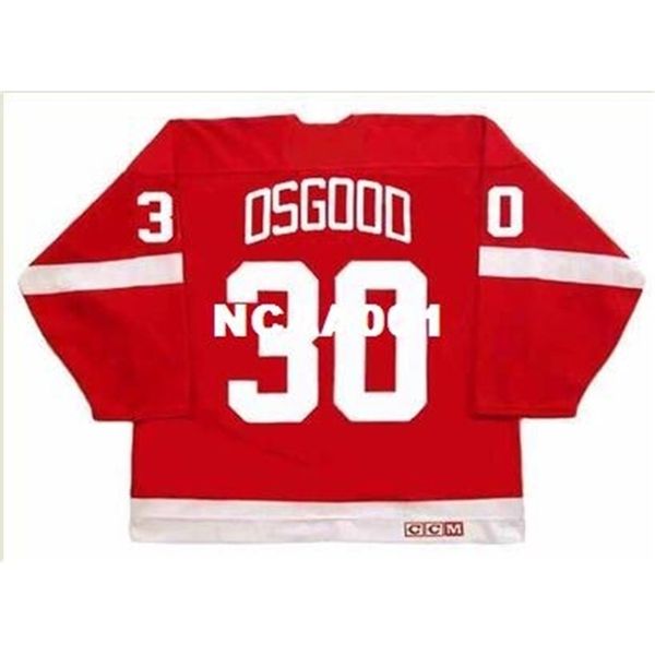 668 #30 chris osgood detroit red wings 1995 ccm vintage hockey jersey or custom any name or number retro jersey, Black
668 #30 chris osgood detroit red wings 1995 ccm vintage hockey jersey or custom any name or number retro jersey, Black