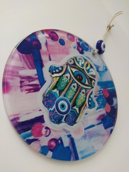 decorative objects & figurines pink hamsa hand evil eye 16cm fused glass bead turkish big amulet for wall hanging talisman charm protector b
decorative objects & figurines pink hamsa hand evil eye 16cm fused glass bead turkish big amulet for wall hanging talisman charm protector b