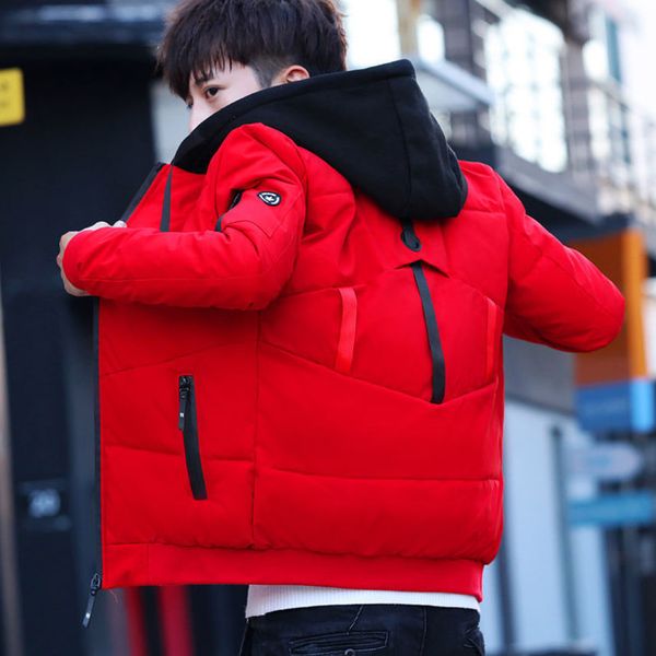 Men's 2022 new down et men's winter thickened hooded short Korean slim fit young students, Black
Men's 2022 new down et men's winter thickened hooded short Korean slim fit young students, Black
