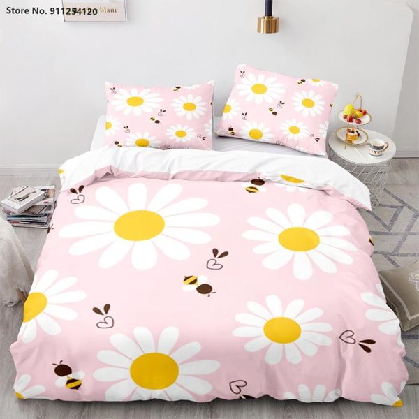 bedding sets bee set nordic style duvet cover 2/3 piece flower insect quilt king single double bed home textiles
bedding sets bee set nordic style duvet cover 2/3 piece flower insect quilt king single double bed home textiles