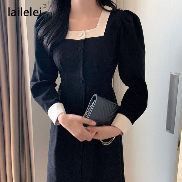 casual dresses french aristocratic temperament of restoring ancient ways is han edition long dress in the color matching, Black;gray
casual dresses french aristocratic temperament of restoring ancient ways is han edition long dress in the color matching, Black;gray
