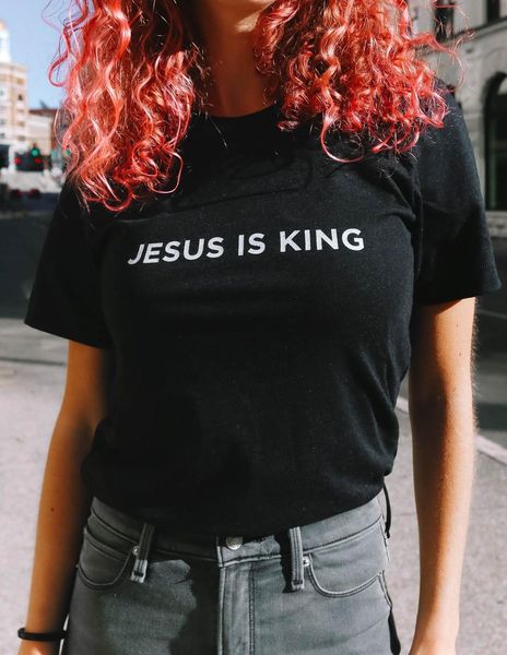 jesus is king letter print women t-shirt christian faith hope love harajuku t shirts religion tees streetwear ropa mujer, White
jesus is king letter print women t-shirt christian faith hope love harajuku t shirts religion tees streetwear ropa mujer, White