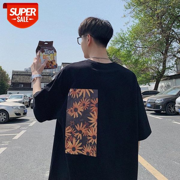 short-sleeved men's loose t-shirt five-point sleeves flow all-match body clothes #un9w, White;black
short-sleeved men's loose t-shirt five-point sleeves flow all-match body clothes #un9w, White;black