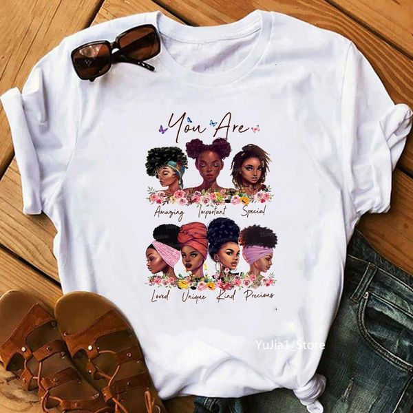 vogue floral black queens print tee shirt femme graphic tees women 2021 summer black girl magic t-shirt black lives matter shirt, White
vogue floral black queens print tee shirt femme graphic tees women 2021 summer black girl magic t-shirt black lives matter shirt, White