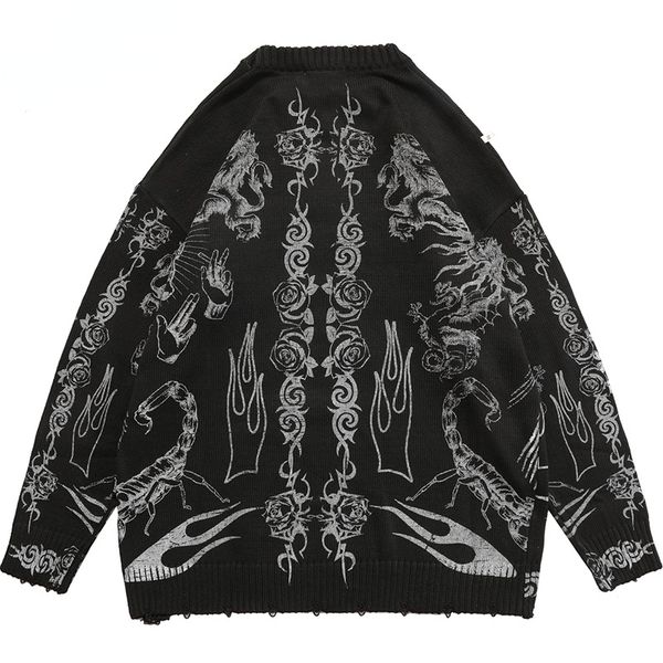 sweater men women skull graffiti retro vintage knitted sweater cotton pullover 2021 autumn and winter, White;black
sweater men women skull graffiti retro vintage knitted sweater cotton pullover 2021 autumn and winter, White;black