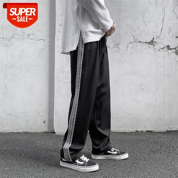 hong kong style straight trousers men's korean trendy loose student casual wide-leg pants #sq9e, Black 
hong kong style straight trousers men's korean trendy loose student casual wide-leg pants #sq9e, Black