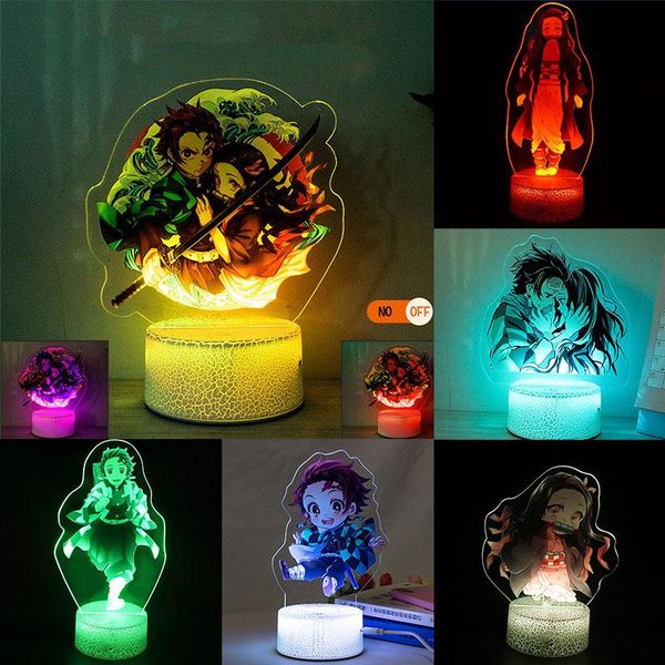 night lights demon slayer kimetsu no yaiba anime light for home decor 3d led nightlamp acrylic desk kamado tanjirou nezuko 
night lights demon slayer kimetsu no yaiba anime light for home decor 3d led nightlamp acrylic desk kamado tanjirou nezuko