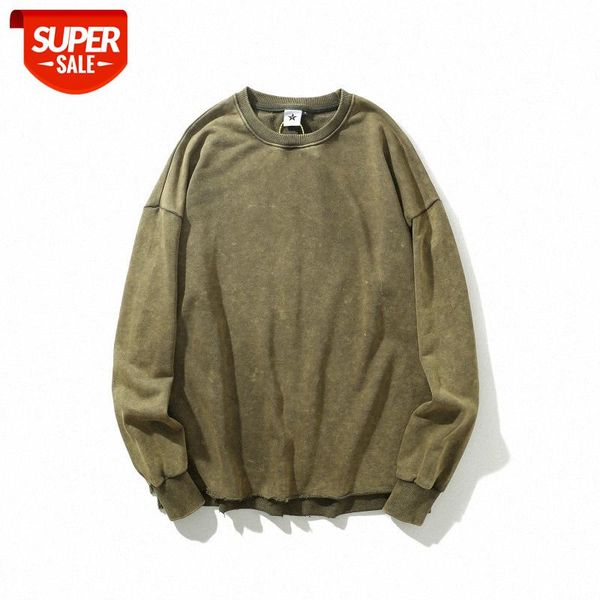 autumn and winter european american high street men's sweater tide brand washed old loose shoulder no liner pullover round neck #yz8x, Black
autumn and winter european american high street men's sweater tide brand washed old loose shoulder no liner pullover round neck #yz8x, Black