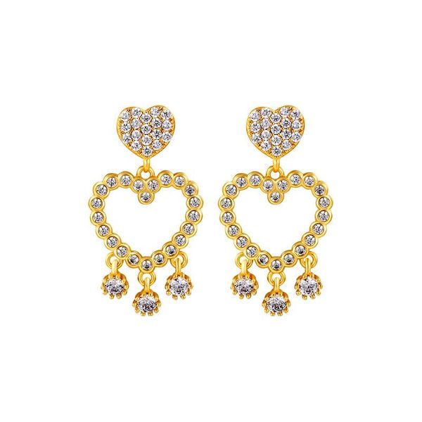 europe and america silver 925 jewelry heart diamonds drop tassel gold women wedding earrings women's korean temperament
europe and america silver 925 jewelry heart diamonds drop tassel gold women wedding earrings women's korean temperament