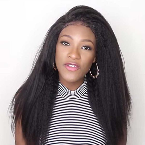 yms kinky straight lace wigs preplucked remy 13*4 lace front wigs human hair for black women, Black;brown
yms kinky straight lace wigs preplucked remy 13*4 lace front wigs human hair for black women, Black;brown