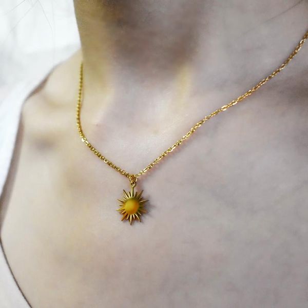 pendant necklaces sunshine necklace stainless steel gold color hollow circle sun for women 2021 fashion jewelry, Silver
pendant necklaces sunshine necklace stainless steel gold color hollow circle sun for women 2021 fashion jewelry, Silver