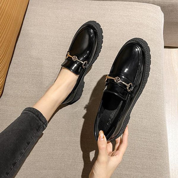 dress shoes luxury classic women loafers women's leather thick boat zapatillas mujer vintage light, Black
dress shoes luxury classic women loafers women's leather thick boat zapatillas mujer vintage light, Black