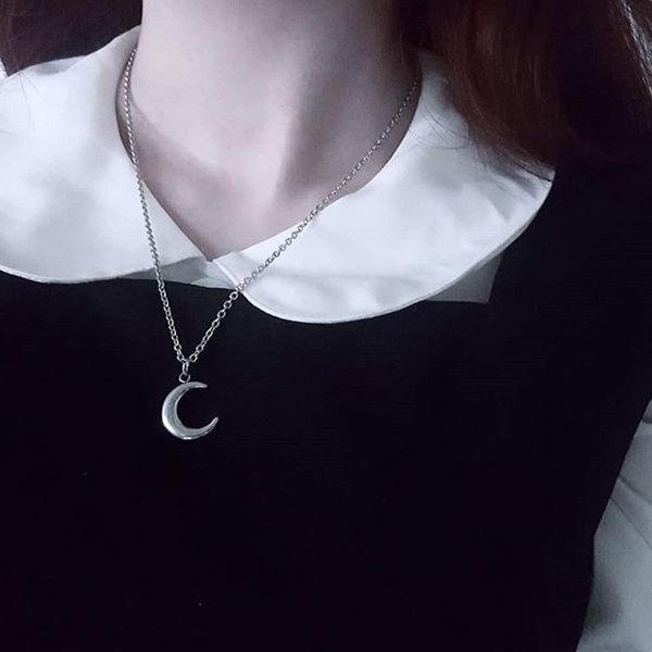 pendant necklaces south korean retro do old string moon small for women dark goth witch necklace jewelry accessories, Silver
pendant necklaces south korean retro do old string moon small for women dark goth witch necklace jewelry accessories, Silver