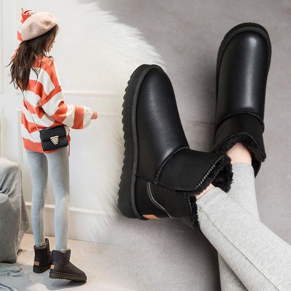 boots sawdyj2022 women's winter plus velvet pu waterproof mid-tube thickened warm snow cotton shoes tide, Black
boots sawdyj2022 women's winter plus velvet pu waterproof mid-tube thickened warm snow cotton shoes tide, Black