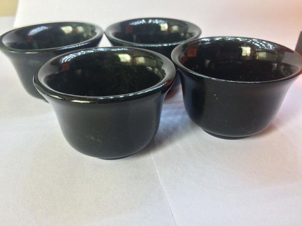 decorative objects & figurines natural black jade carved wine cups tea small cup 4pc
decorative objects & figurines natural black jade carved wine cups tea small cup 4pc