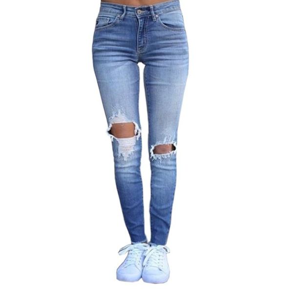 women's jeans blue ripped skinny zip women mid waist stretch denim pencil pants fashion full length hole causal ladies trousers 6156
women's jeans blue ripped skinny zip women mid waist stretch denim pencil pants fashion full length hole causal ladies trousers 6156