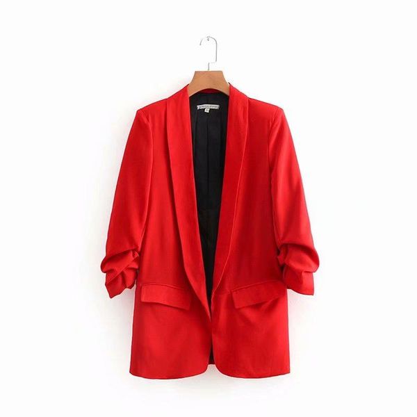women's suits & blazers women fashion elegant solid color shawl collar casual vintage style blazer none button linen lady bb428, White;black
women's suits & blazers women fashion elegant solid color shawl collar casual vintage style blazer none button linen lady bb428, White;black