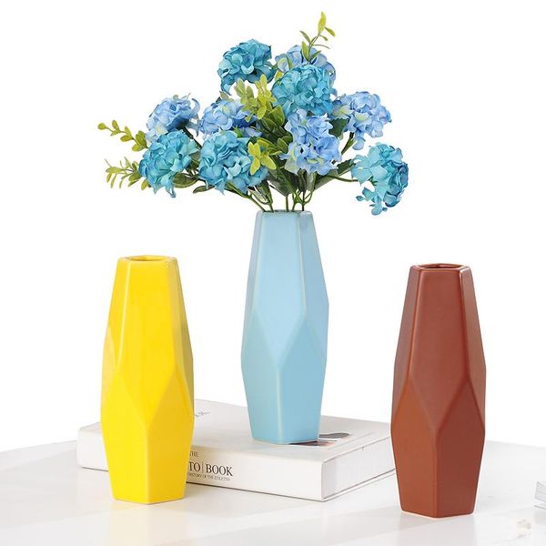 vases creative geometric ceramic vase living room home decoration flower for wedding fashion mavase
vases creative geometric ceramic vase living room home decoration flower for wedding fashion mavase