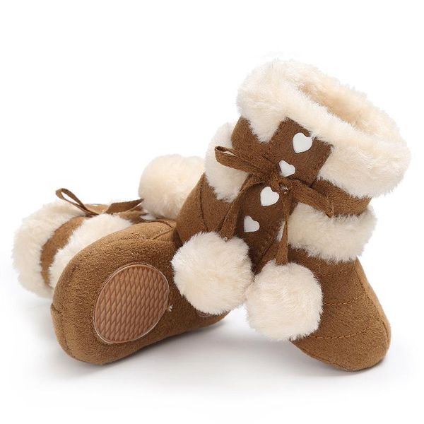 first walkers 2021 born baby girls boots shoes plush hairball heart pattern warm soft infant snow 0-18months
first walkers 2021 born baby girls boots shoes plush hairball heart pattern warm soft infant snow 0-18months