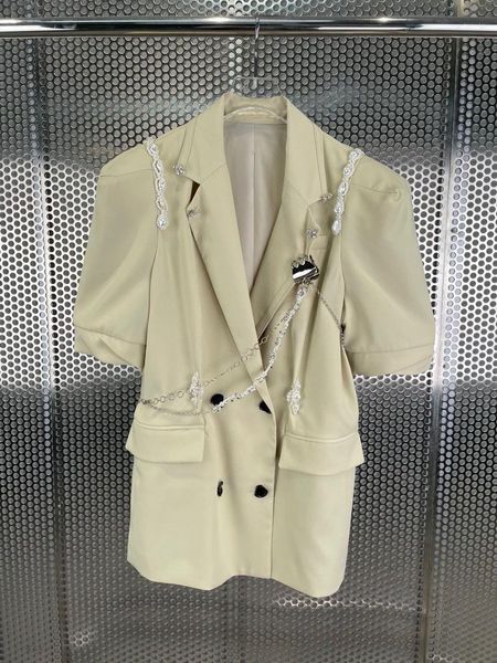 women's suits & blazers summer women chains short sleeve blazer ladies luxury coat jacket ddxgz2 5.24, White;black
women's suits & blazers summer women chains short sleeve blazer ladies luxury coat jacket ddxgz2 5.24, White;black