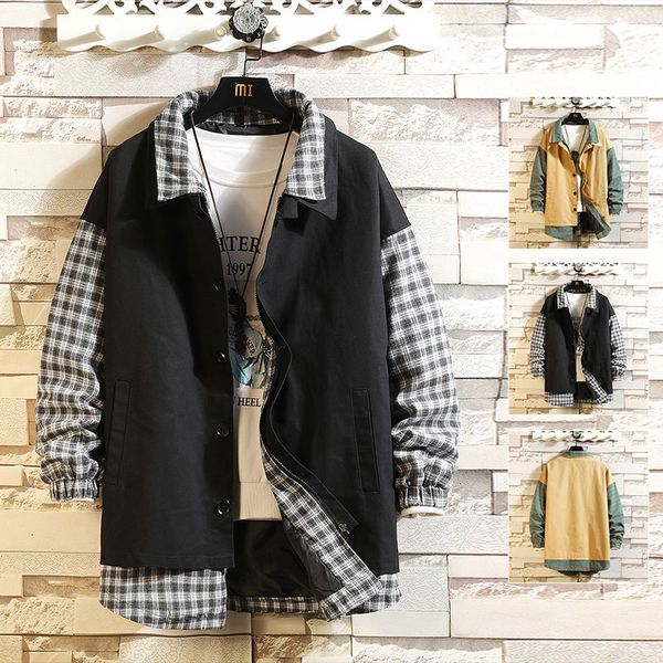 2021 fashion spring autumn new casual jacket black mens japanese streetwear designer clothes plus oversize t74r, Black;brown
2021 fashion spring autumn new casual jacket black mens japanese streetwear designer clothes plus oversize t74r, Black;brown