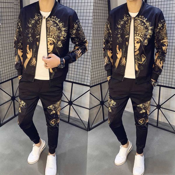 retro print tracksuit men 2pc jacket+pants sport suit casual hip hop ropa hombre set moda hombre sweatsuit men clothing 210527, Gray
retro print tracksuit men 2pc jacket+pants sport suit casual hip hop ropa hombre set moda hombre sweatsuit men clothing 210527, Gray