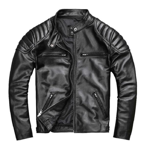 men's leather & faux 2021 black men slim fit american motorcycle jacket plus size 4xl genuine cowhide short biker coat
men's leather & faux 2021 black men slim fit american motorcycle jacket plus size 4xl genuine cowhide short biker coat