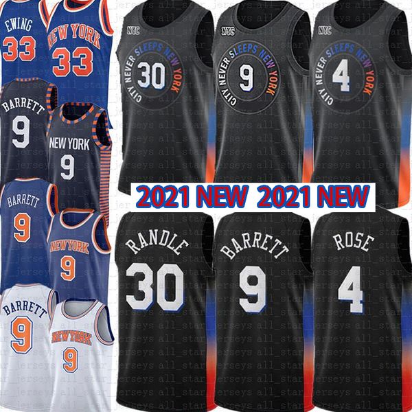 RJ 9 Barrett Julius 30 Randle Derrick 4 Rose Patrick 33 Ewing Men's NewYorkKnicks2021 NEW City Never Sleeps Jerseys, Color1
RJ 9 Barrett Julius 30 Randle Derrick 4 Rose Patrick 33 Ewing Men's NewYorkKnicks2021 NEW City Never Sleeps Jerseys, Color1