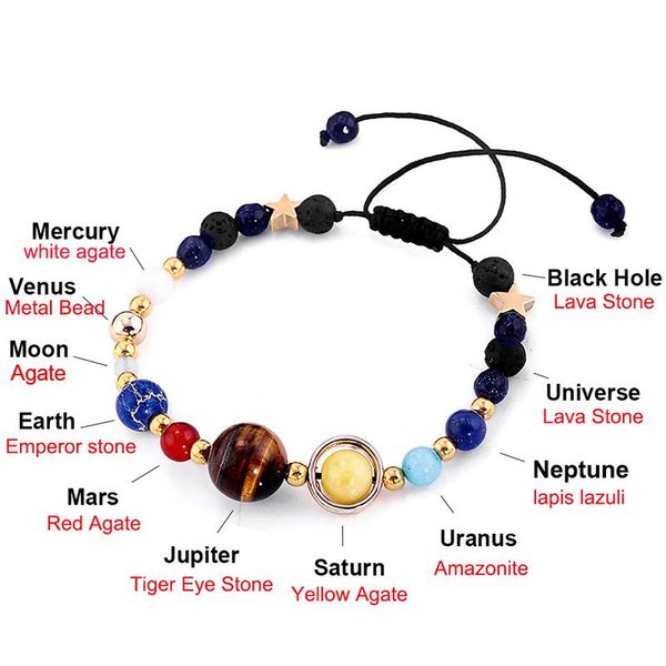 charm bracelets star universe planets beads bangles & fashion jewelry natural solar system galaxy energy bracelet for women men gift, Golden;silver
charm bracelets star universe planets beads bangles & fashion jewelry natural solar system galaxy energy bracelet for women men gift, Golden;silver