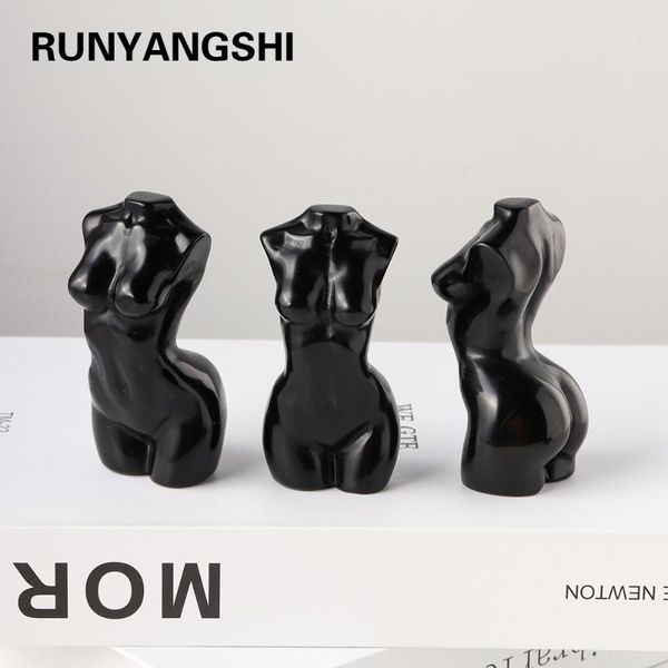 decorative objects & figurines natural black quartz goddess statue obsidian crystal carved woman torso figurine feng shui chakra healing gem
decorative objects & figurines natural black quartz goddess statue obsidian crystal carved woman torso figurine feng shui chakra healing gem