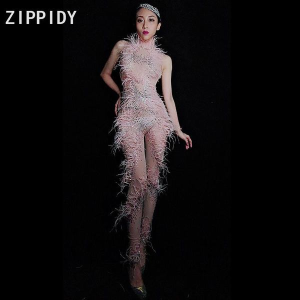 women's jumpsuits & rompers fashion multicolor rhinestones feather mesh see through jumpsuit birthday celebrate outfit women singer dan, Black;white
women's jumpsuits & rompers fashion multicolor rhinestones feather mesh see through jumpsuit birthday celebrate outfit women singer dan, Black;white