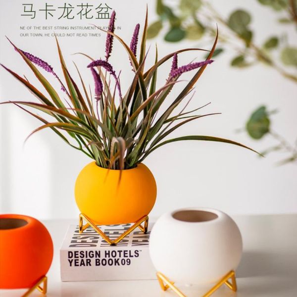 creative ceramic vase modern simple fleshy flower pot flower arrangement green plant iron frame hydroponic ball bottle
creative ceramic vase modern simple fleshy flower pot flower arrangement green plant iron frame hydroponic ball bottle