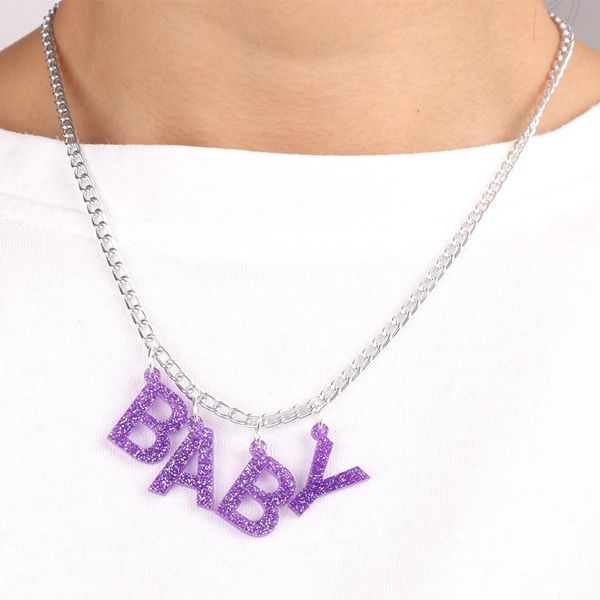 pendant necklaces 2021 oct. 6 colors glitter acrylic small letter baby necklace for women trendy jewelry girl's accessories, Silver
pendant necklaces 2021 oct. 6 colors glitter acrylic small letter baby necklace for women trendy jewelry girl's accessories, Silver