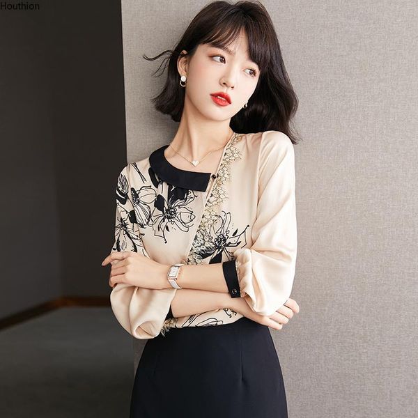 women's blouses & shirts autumn blouse v-neck shirt long sleeve printing girl silk casual fashion lady loose, White
women's blouses & shirts autumn blouse v-neck shirt long sleeve printing girl silk casual fashion lady loose, White