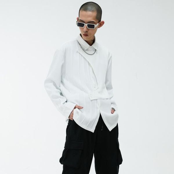 men's casual shirts s-6xl2021 spring and autumn personality design dark cut stitching loose false two long-sleeve shirt shir, White;black
men's casual shirts s-6xl2021 spring and autumn personality design dark cut stitching loose false two long-sleeve shirt shir, White;black