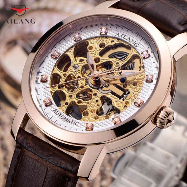 mechanical men watches cool skeleton self-winding real empty wrist luxury crystals clock hollow automatic, Slivery;brown
mechanical men watches cool skeleton self-winding real empty wrist luxury crystals clock hollow automatic, Slivery;brown