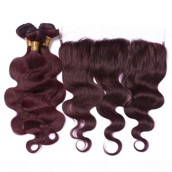 virgin brazilian body wave human hair wefts with 13x4 closure #99j wiine red human hair 3bundles with burgundy full lace frontal closure, Black;brown
virgin brazilian body wave human hair wefts with 13x4 closure #99j wiine red human hair 3bundles with burgundy full lace frontal closure, Black;brown