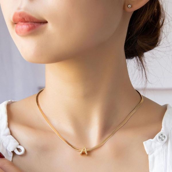 pendant necklaces fashion gold chain initial charms necklace metal letters for jewelry cut single name collar, Silver
pendant necklaces fashion gold chain initial charms necklace metal letters for jewelry cut single name collar, Silver