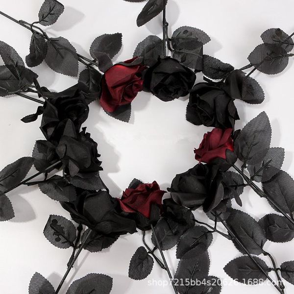 gothic black rose artificial flowers simulation valentine gift wedding home decoration roses po props decorative & wreaths1
gothic black rose artificial flowers simulation valentine gift wedding home decoration roses po props decorative & wreaths1