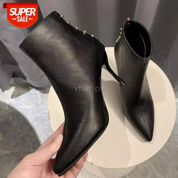 women's high-heeled boots new autumn pointed toe zipper thin heels winter rubber botas altas mujer bottine femme #3d2w, Black
women's high-heeled boots new autumn pointed toe zipper thin heels winter rubber botas altas mujer bottine femme #3d2w, Black
