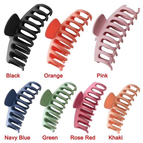 women korean solid elegant big hair clips fashion frosted shower hair clamps clip for girls female pak55
women korean solid elegant big hair clips fashion frosted shower hair clamps clip for girls female pak55