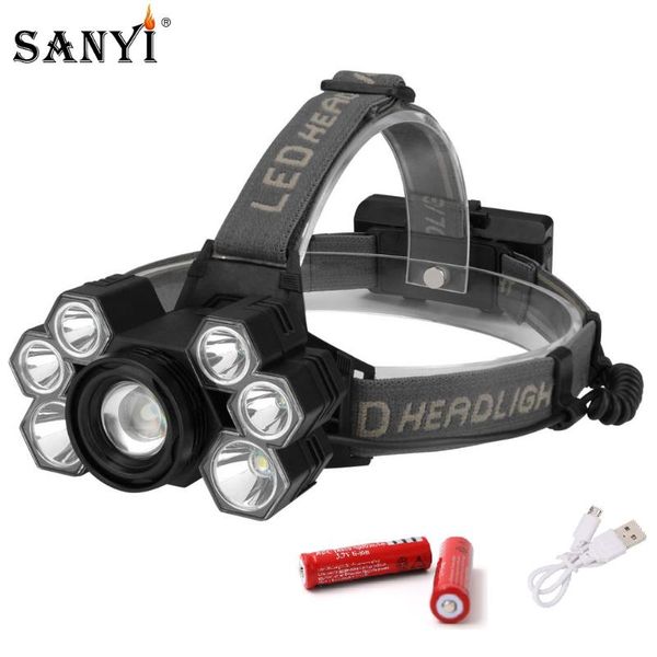 sanyi 3*t6+4*xpe led headlamp t6 zoomable head torch usb rechargeable forehead head light lantern for fishing camping
sanyi 3*t6+4*xpe led headlamp t6 zoomable head torch usb rechargeable forehead head light lantern for fishing camping