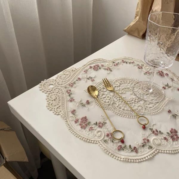 mats & pads retro french lace table mat embroidered tablecloth garden european bedside decorative rose meal
mats & pads retro french lace table mat embroidered tablecloth garden european bedside decorative rose meal