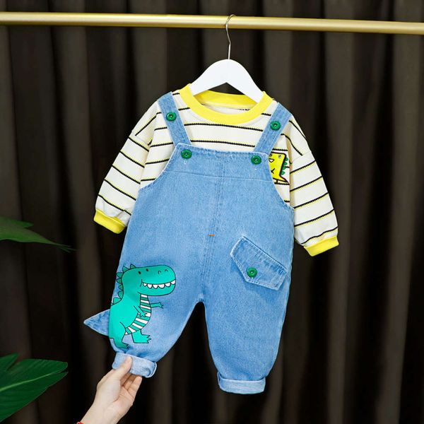 pants boys' wear and girls' striped shirt denim suspender suit children's trousers spring fashion, White
pants boys' wear and girls' striped shirt denim suspender suit children's trousers spring fashion, White