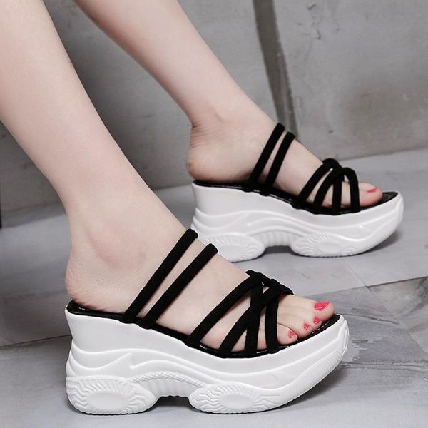 sandals ladies comfort wedge heel summer 2021 solid flock high platform shoes women casual chunky gladiator mujer, Black
sandals ladies comfort wedge heel summer 2021 solid flock high platform shoes women casual chunky gladiator mujer, Black